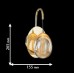 Απλίκα Τοίχου LED 4,8W 230V 300lm Θερμό Φως σε Χρυσαφί GOLDEN